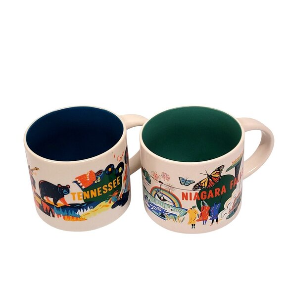 Starbucks Discovery Series Lot 2 Tennessee 2024 Niagara Falls 2024 Mugs 14 oz - Picture 7 of 7